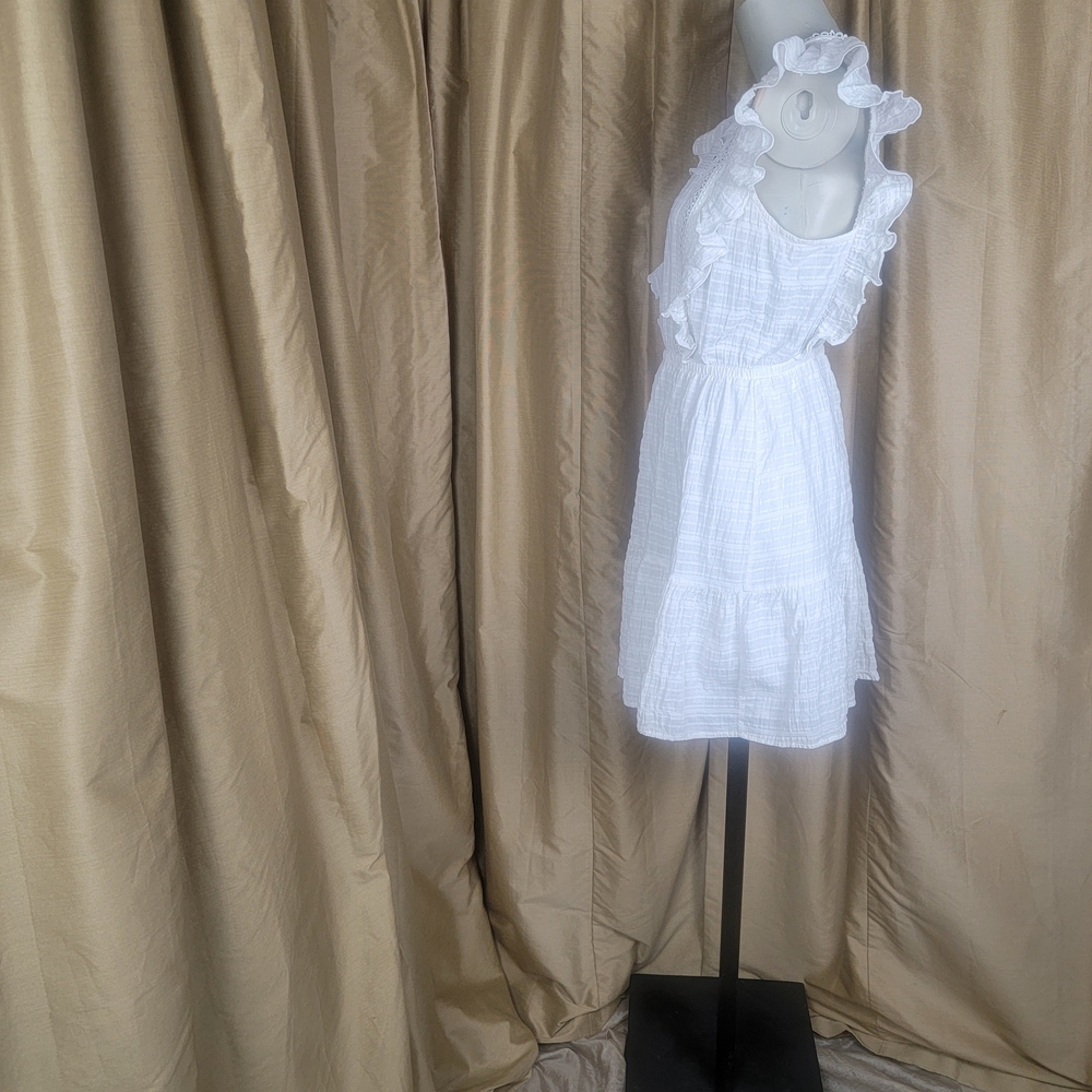 Wild Fable White Ruffled Dress - Picture 4 of 10